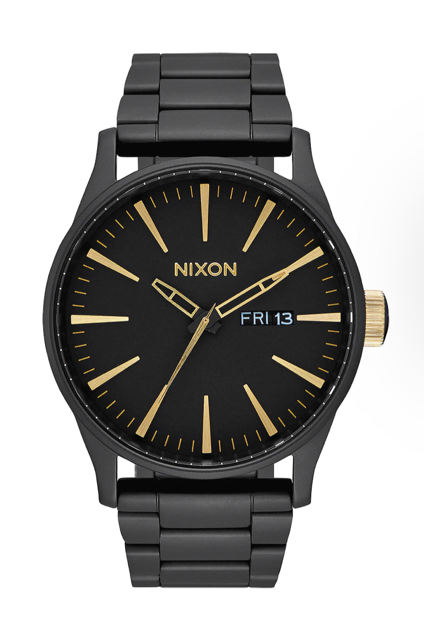 Nixon - Sentry Watch - Silver/Gold – Brent Weatherall Jeweller